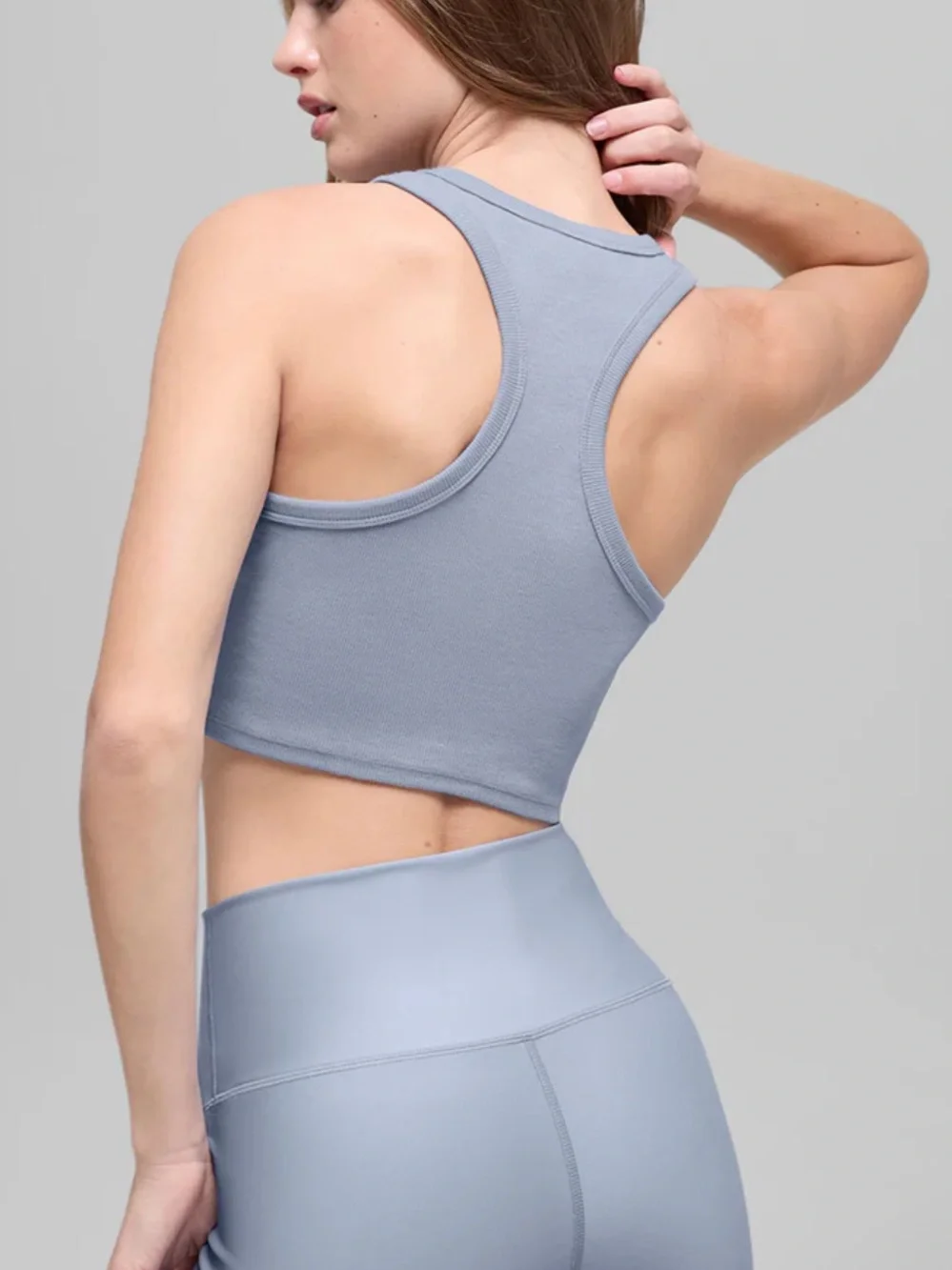 ALO NWT Aspire Tank Winter Frost/White Size Medium - Picture 2 of 6